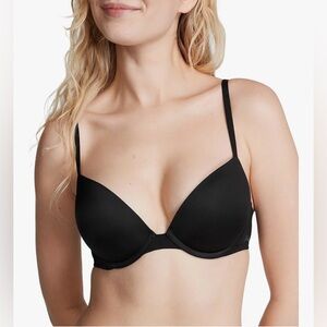 Victoria’s Secret PINK Wear Everywhere Super Push-Up Bra Black 32B NWT